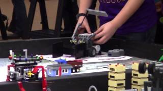 preview picture of video 'First Lego League robotics competition at Kearney Catholic High Scool'