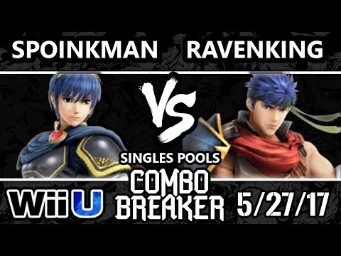 Combo Breaker 2017 Smash 4 - Spoinkman (Marth) vs Ravenking (Ike) - WiiU Tournament