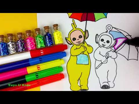 Teletubbies Coloring Book | Coloring Teletubbies | Tinky Winky, Dipsy, Laa Laa, Po | For Kids