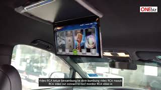 Toyota Estima ACR55 2017 Convex M Series Android Player Rooftop Monitor Cogoo Dark View HD Camera