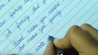 How to Write Neat Cursive Hand Writing
