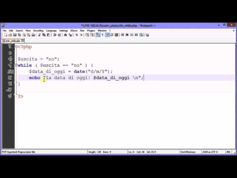 CORSO PHP - #7 - Il ciclo "while"