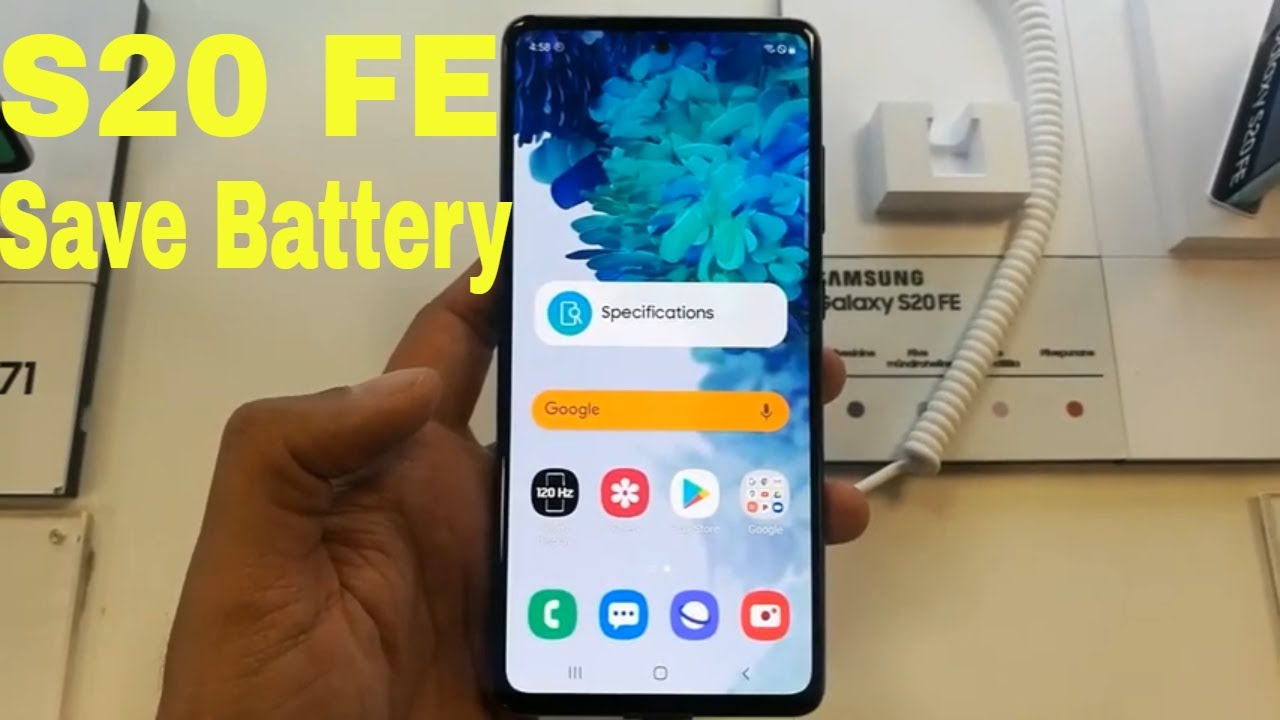 How to Save Battery In Samsung Galaxy S20 FE - Tips and hidden Features