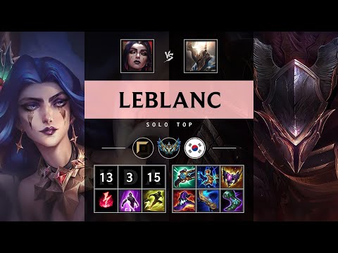 LeBlanc Top vs Pantheon - KR Challenger Patch 25.21