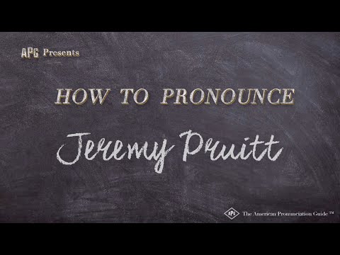 How to Pronounce Jeremy Pruitt (Real Life Examples!)