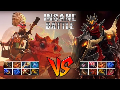 Insane Battle SnapFire Full items vs Chaos Knight Full Items - Godadico Dota