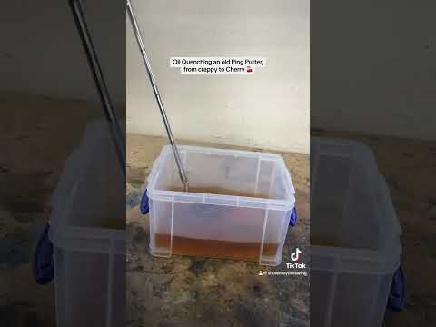 How to Oil Quench and Up-Cycle an old Ping Putter, from crappy to Cherry.