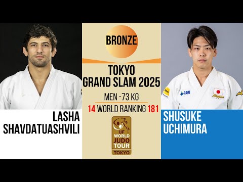 Lasha SHAVDATUASHVILI VS Shusuke UCHIMURA | TOKYO Grand Slam 2025 | BRONZE -73 kg