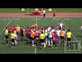 LATE TACKLE, PLAYER KICKED, JUDO THROW, BENCHES CLEAR, PISSED OFF SPECTATOR!!