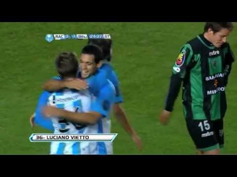 Gol de Vietto. Racing 3 - San Martín 1. Torneo Inicial 2012. Fecha 5. Fútbol Para Todos