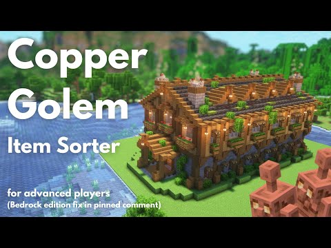 COPPER GOLEM ITEM SORTER - ADVANCED | Minecraft tutorial | JAVA  [1.21+]