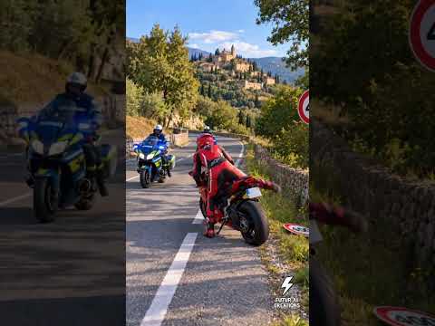 😂 Il change le panneau 40 en 400… Les GENDARMES arrivent ! 🏍️