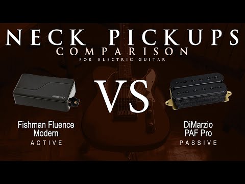 Fishman FLUENCE MODERN vs DiMarzio PAF PRO - Neck Guitar Pickup Comparison Tone Demo