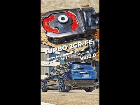 2GR-FE Rav4 V6 Mid-mount Turbo - DIY Polyurethane engine mounts v2.0