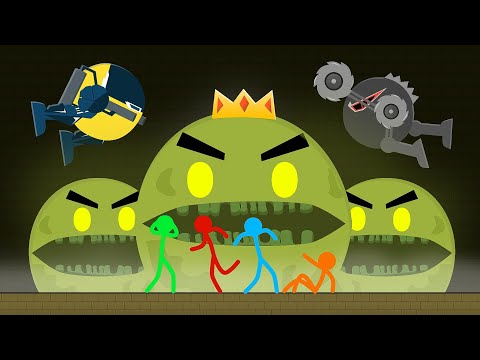 BEST MOMENTS COMPILATION - Stickman VS Pacman (FAN MADE)