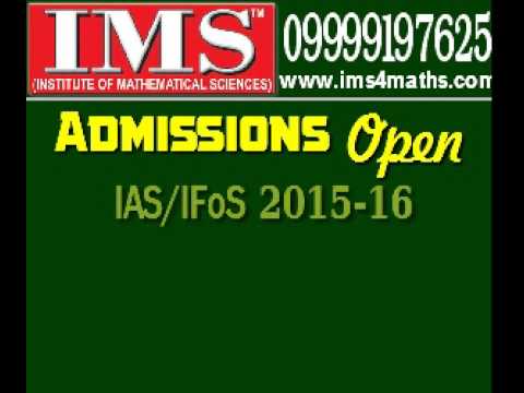 Institute of Mathematical Sciences (IMSc), Delhi: IAS Mathematics ...