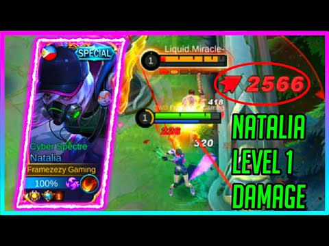 THIS IS HOW YOU KILL YOUR ENEMY OFFLANER AT LEVEL 1 USING NATALIA - MLBB