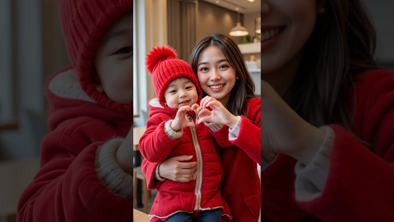 ❤️✨ Heartwarming Mother and Toddler Moment |Pure Love & Joy! 🧣👩‍👧#MotherAndChild#HeartwarmingMoments