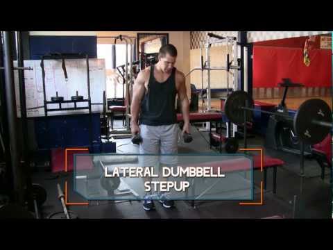 Lateral Dumbbell Step-Up - How to do Dumbbell Lateral Step-Ups