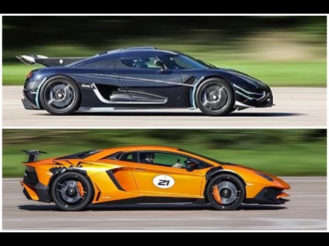 Koenigsegg One1 - Lamborghini Aventador SV side-by-side comparison at VMax200.