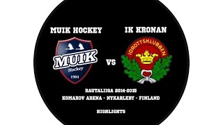 preview picture of video 'Muik Hockey - IK Kronan : Highlights 14.2.2015'