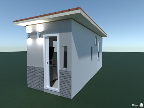 2m x 6m Small House Design! Casa Pequeña