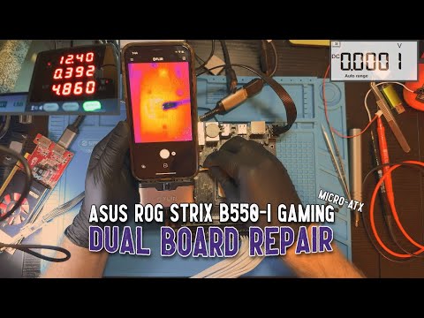 Dual Board Repair! BIOS Issue & Shorted MOSFET Fix — ASUS ROG STRIX B550-I GAMING