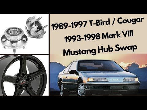 Ford Thunderbird - Mercury Cougar - Lincoln Mark VIII - HOW TO Hub Swap to Mustang Bolt Pattern