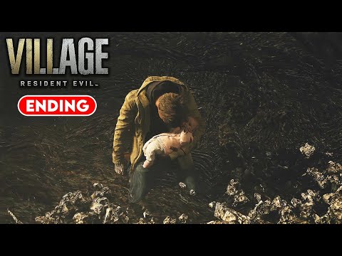 RESIDENT EVIL VILLAGE Ending & Mother Miranda Final Boss Fight (RE8)