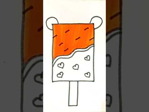 Ice cream drawing #short #artandcraft #drawing #uvaisdrawing