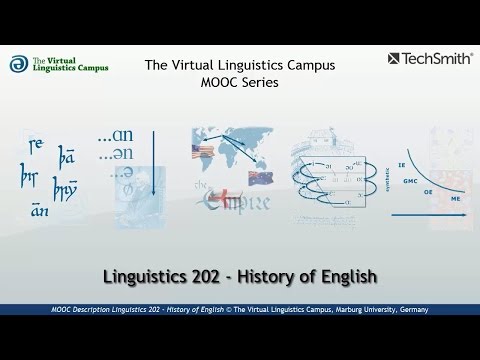 pMOOC Description: Linguistics 202 - History of English