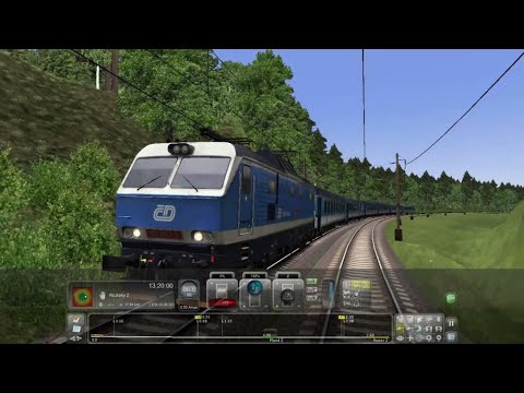 Jízda se 151 007 Brod-Roztoky ( time laps ) train simulátor