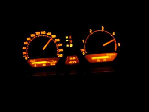 BMW 730d E65 0-200 km/h with 231 HP