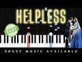 Hamilton - Helpless (Easy Piano Tutorial) + Lyrics