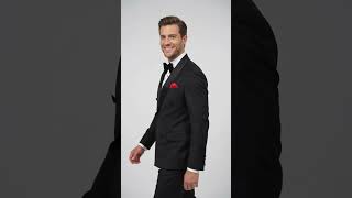 Men’s Black 6 Button Double Breasted Tuxedo, 2 Piece Formal Wedding Prom Suit video