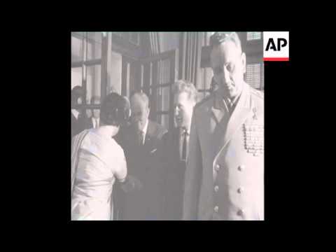 SYND 4 3 69 SOVIET DEFENCE MINISTER, MARSHAL ANDREI GRECHKO MEETS INDIRA GANDHI