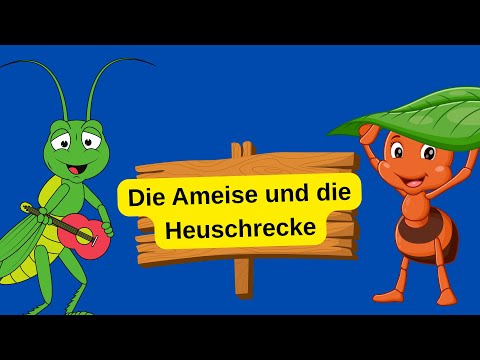 Was passiert, wenn die Ameise und die Heuschrecke Freunde werden?  Fabelmärchen mit Lehre für Kinder