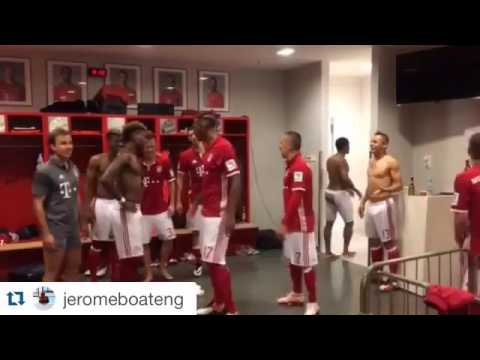 FC Bayern tanzt in der Kabine