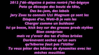 Sexion d&#39;assaut - disque d&#39;or (Paroles)