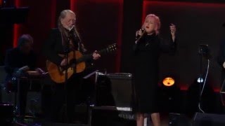 Willie Nelson and Cyndi Lauper sing Lets Call the Whole Thing Off