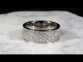video - Green Gold Tree of Life Wedding Band