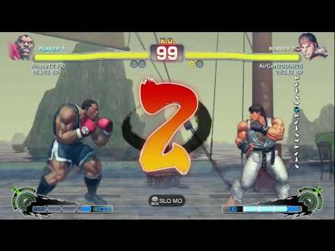 Air [Ryu] vs Phaze [Balrog] SSF4 Online Ranked Matches - TRUE-HD