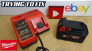 eBay BUY - BROKEN Milwaukee 12v & 18v Charger - NO POWER - Can it be Fixed?