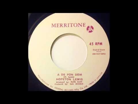 HOPETON LEWIS - A De Pon Dem [1966]