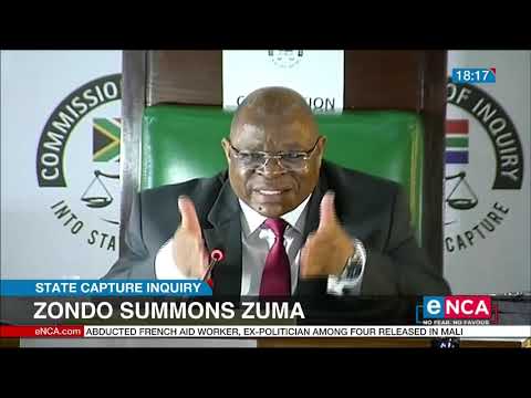 Zondo summons Zuma State Capture Inquiry