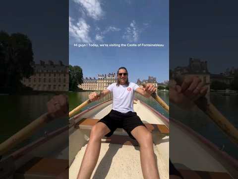Row, Row, Row Your Boat... to Fontainebleau! 🚣‍♂️👑 #exploreparis #frenchhistory #travel #tourism