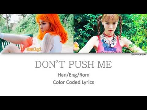 WENDY & SEULGI (RED VELVET) - DON’T PUSH ME (밀지마) [Color Coded Han|Rom|Eng]
