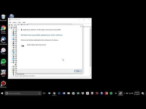 Prolific USB Driver Install