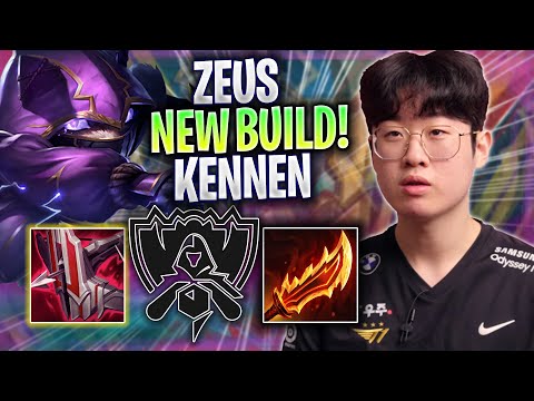 ZEUS TRIES NEW KENNEN BUILD! - T1 Zeus Plays Kennen TOP vs Fiora! | Bootcamp 2022