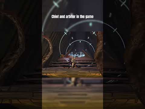 Master chief and arbiter in the TV show VS  in the game￼ #halo #masterchef #shorts